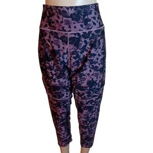 Women's Plus Size ACX‎ Active Workout Leggings Graphic Print Pockets Sporty 3X
